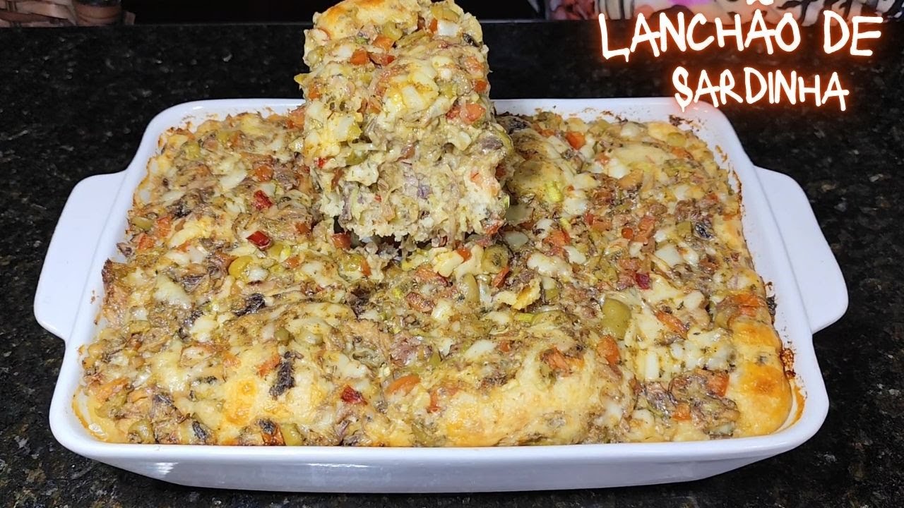 Lanchão de Sardinha Gourmet: Com Alho-Poró, Muçarela e muita Suculência! 🐟🧀