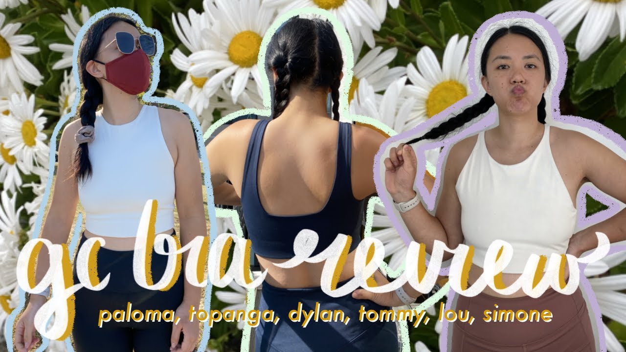 girlfriend collective bra review: paloma, topanga, dylan, tommy, lou, simone + shipping & sizing