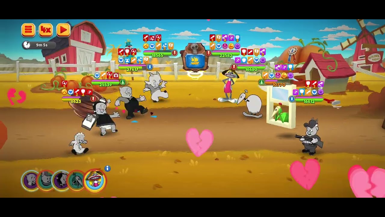 4 extreme war battles (Looney Tunes World of Mayhem)