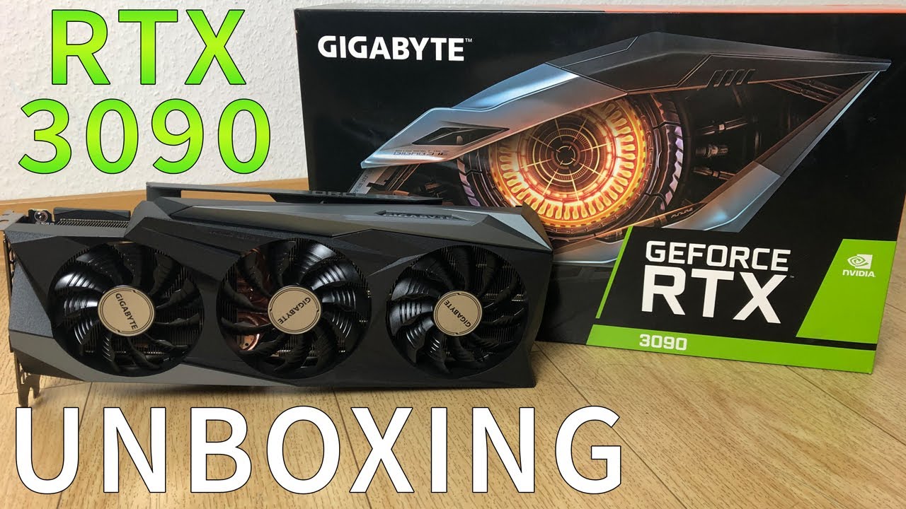 GIGABYTE GeForce RTX 3090 Gaming OC 24GB Unboxing