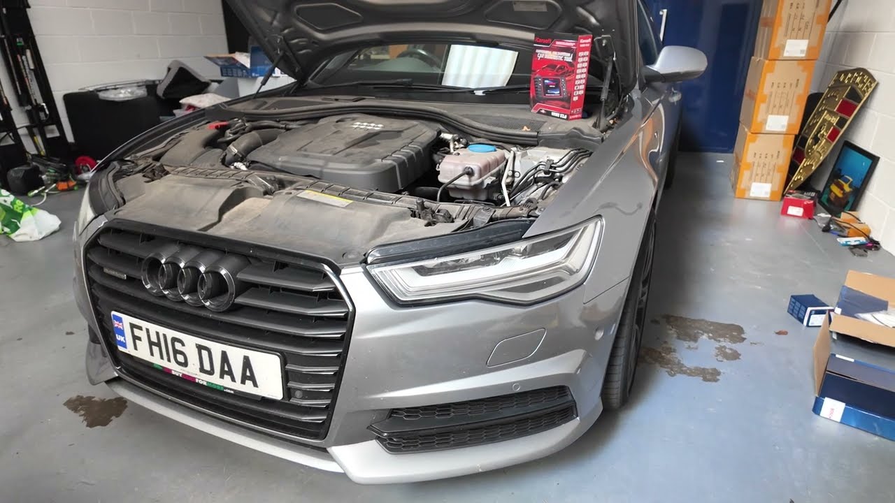 Audi A6 C7 Engine Coolant Top Up Location Guide