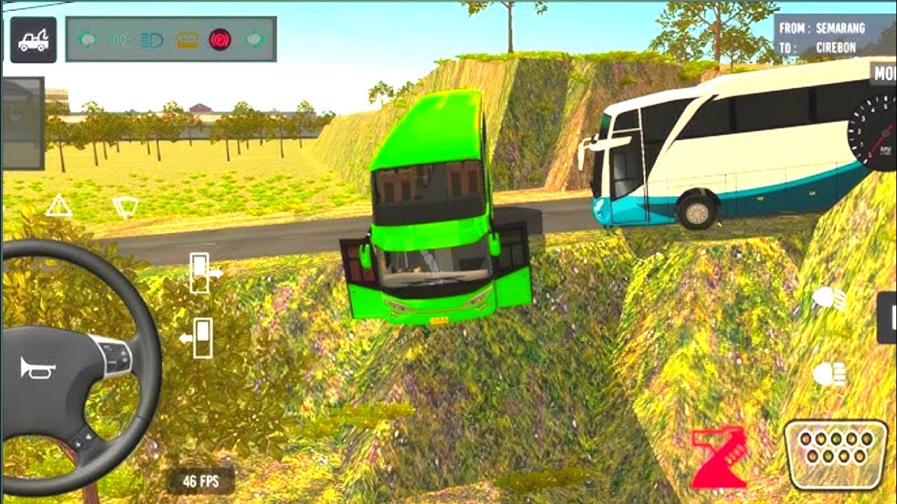 😲Extreme Hill😤Bus Crash🙆Bus Almost Down in Valley | Bus Simulator