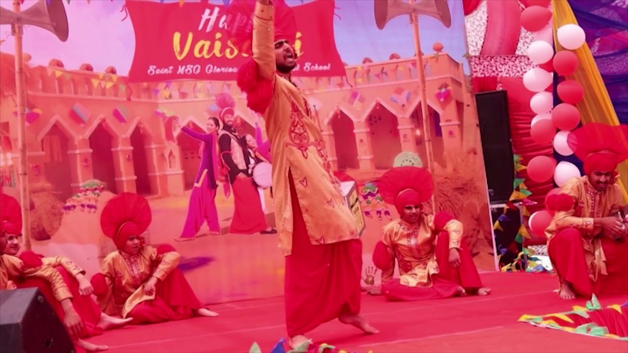 #Powerpack_bhangra_performance  by SaintMSGians at the Vaishakhi Program.