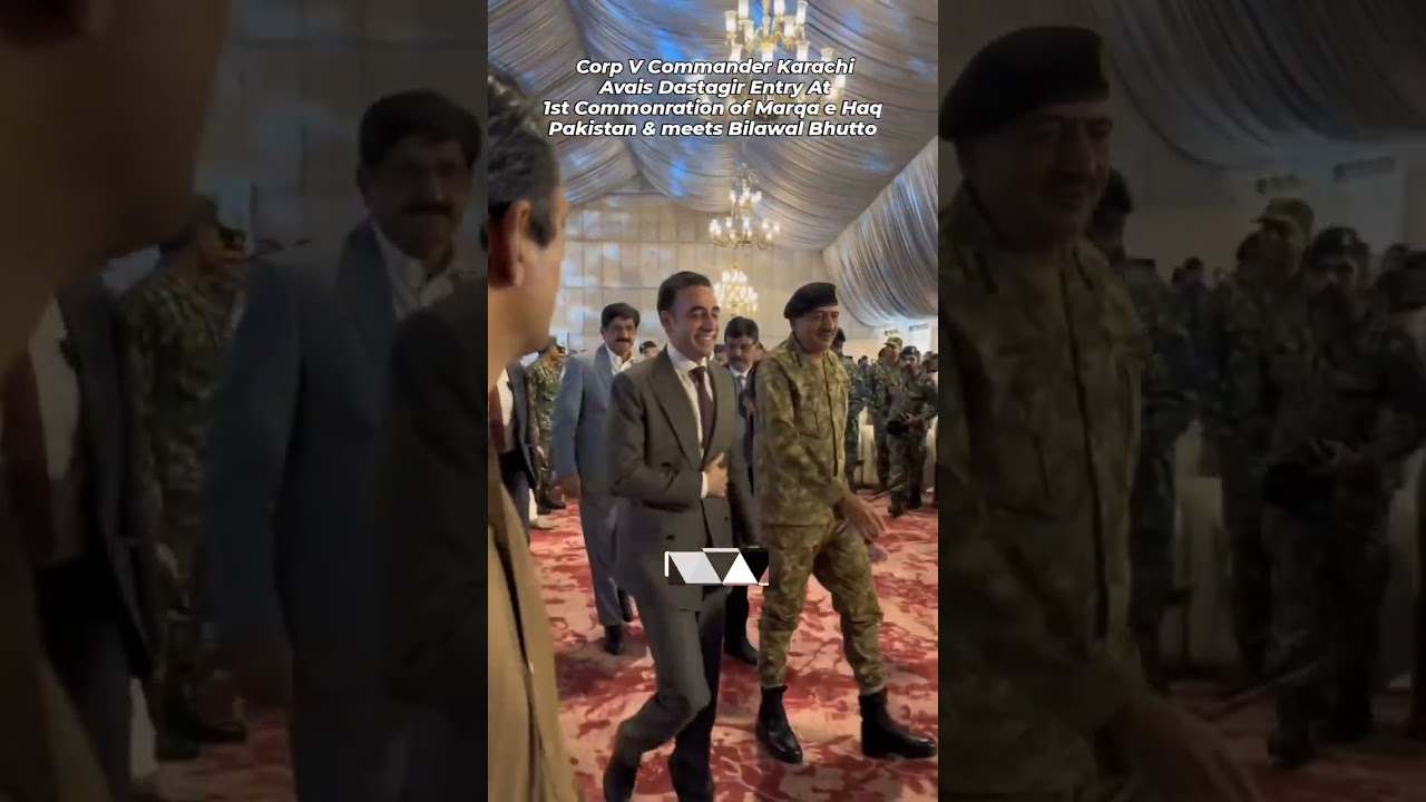 Core Commander karachi Avais Dastagir At 1st Commonration of Marqae Haq In Karachi