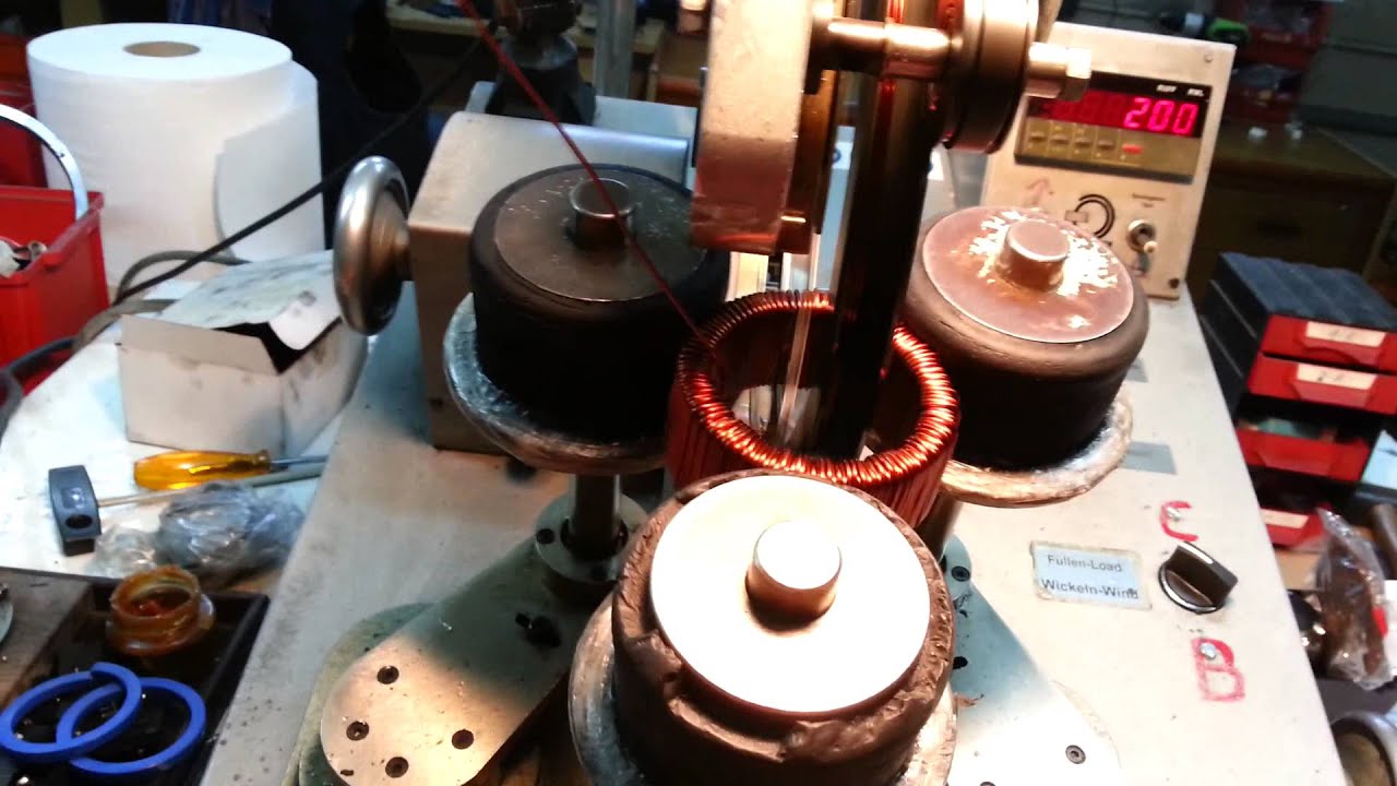 Toroidal transformer winding machine!!