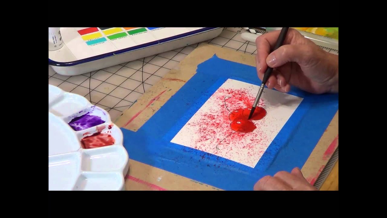 Painting with Brusho--This is cool!