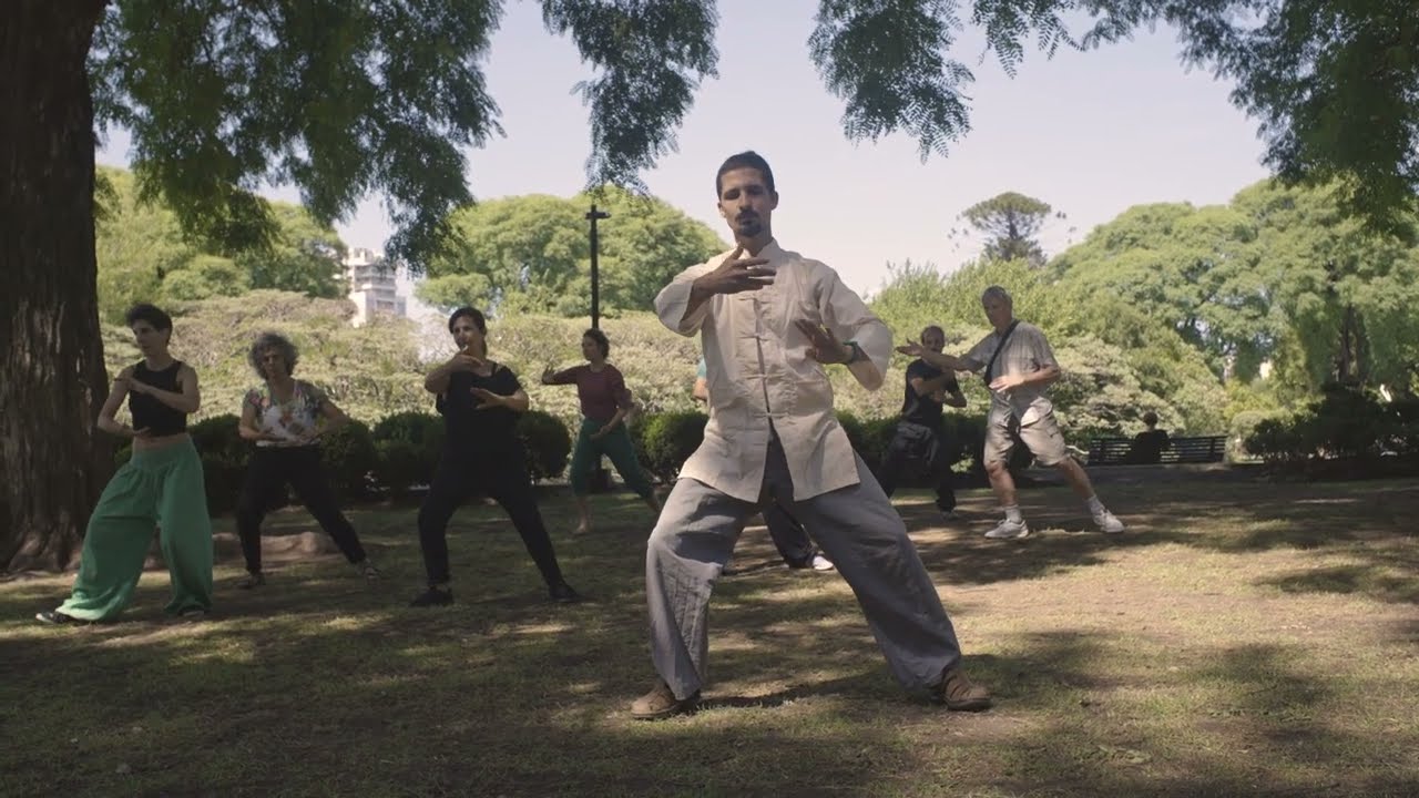 Yang Tai Chi Chuan forma 128, primera parte Gonzalo Barales en Parque Centenario