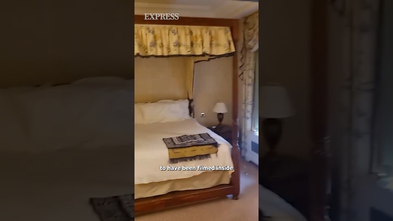 New footage shows migrant hotel with four-poster beds and games consoles