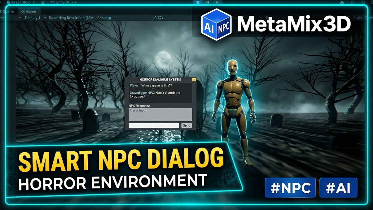 AI NPC Dialogue System + World Knowledge for Unity | MetaMix3D