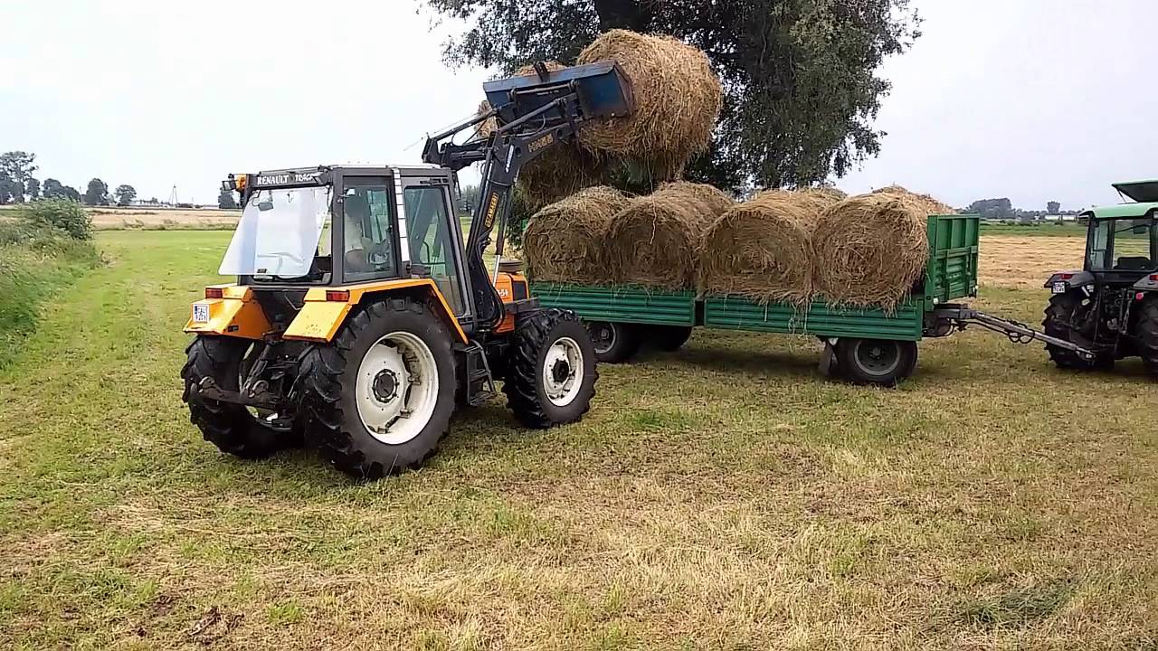 Sianokosy 2016 2x Zetor Rnault 103-54 Deutz fahr 70 :D