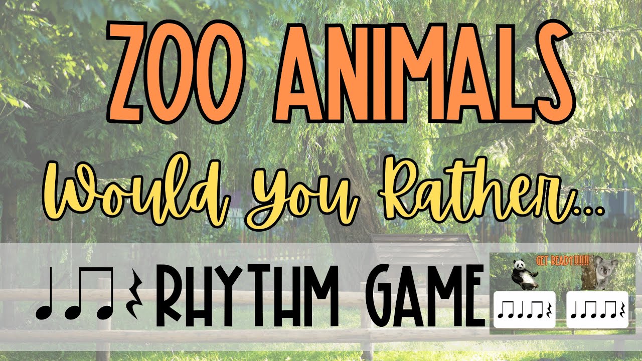 Zoo Animal Would You Rather.... Rhythm Game