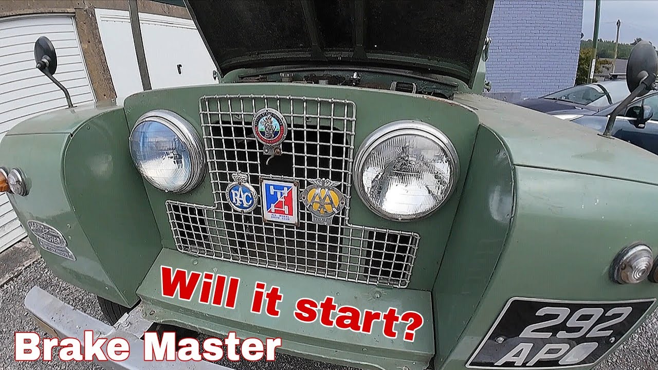 Land Rover Series 2a универсал - снятие педального узла + главный тормозной цилиндр + заведётся л...