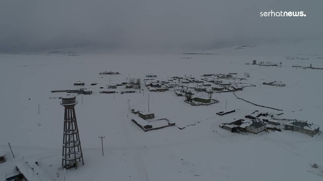 Van’ın en soğuk köyü görüntülendi