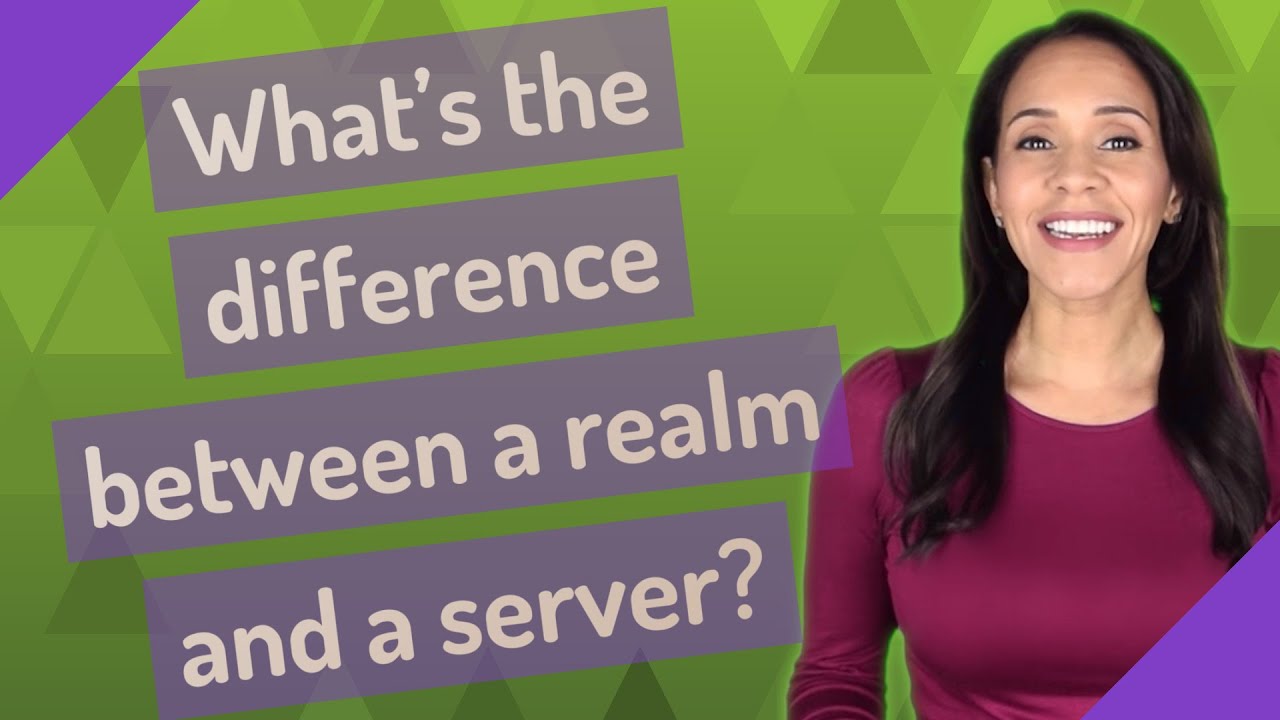 What's the difference between a realm and a server?