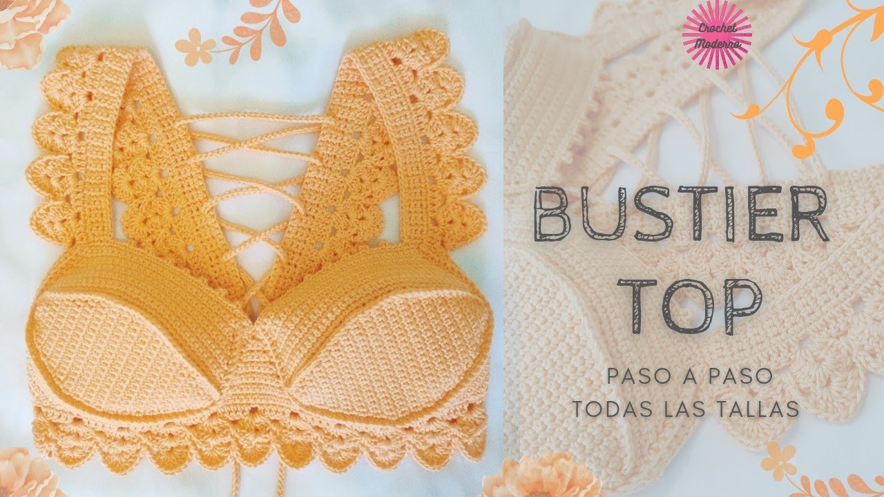 ✨CROP TOP BUSTIER🔥Tutorial a crochet 🧶| El top más famoso de Instagram 💅