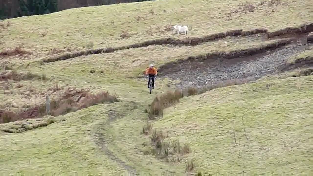 Mountain Biking, Machynlleth, February 2010
