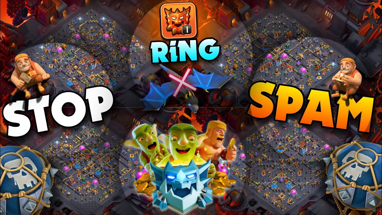 WORKING ONLY RING ( 1 STAR - PUSH+ WAR ) TESTED BEST BASE LINK | TH18 BEST BASE WITH LINK