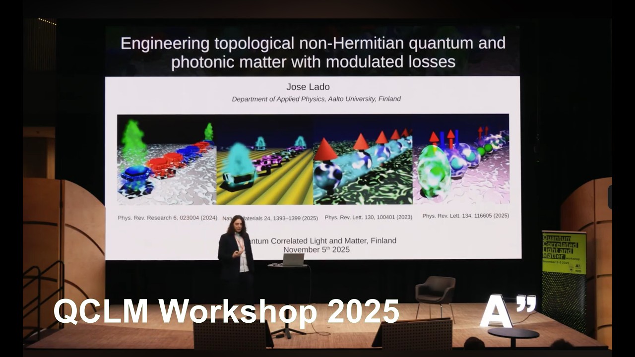 Engineering topological non-Hermitian quantum and photonic matter -  Professor Jose Lado
