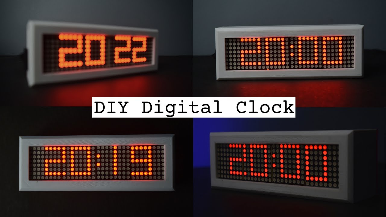 HOW TO MAKE DIGITAL CLOCK WITH TEMPERATURE !!