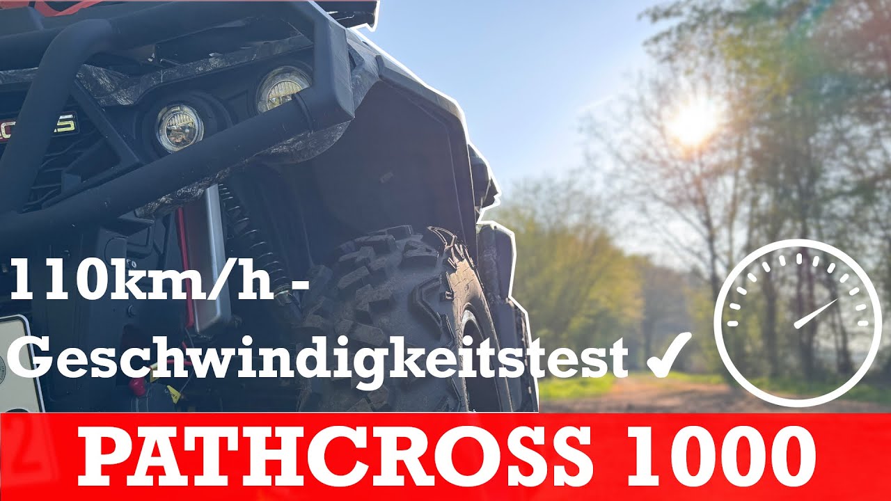 110km/h - Geschwindigkeitstest ✔️ | PATHCROSS 1000