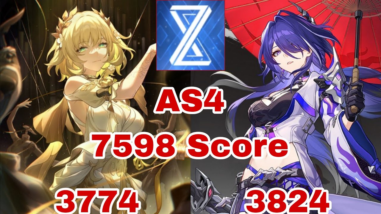 [ Honkai Star Rail ] Acheron & Aglaea Apocalyptic Shadow 4 | Version 3.4 | 7598 Score 