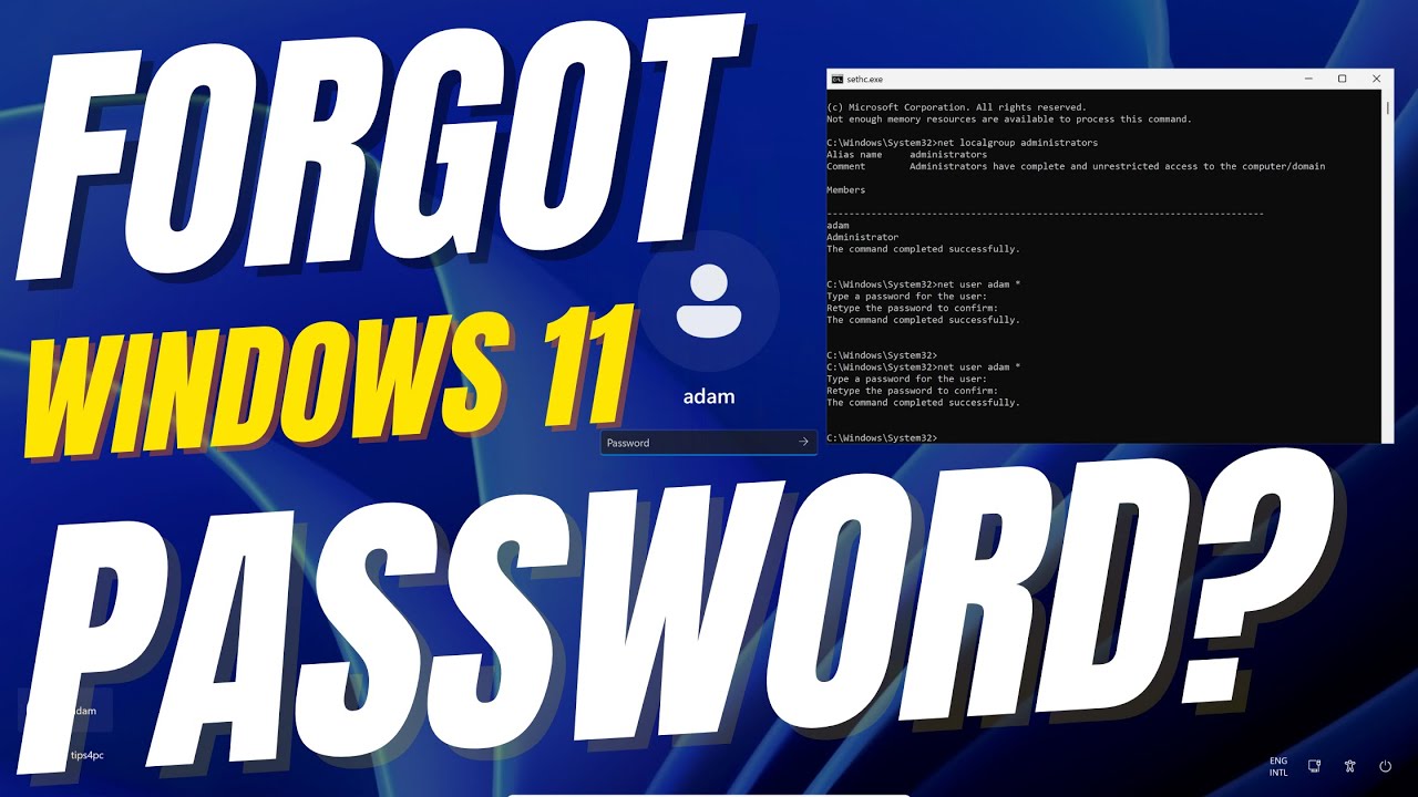 Забыли пароль от Windows 11? Вот решение за 10 минут! 🔓