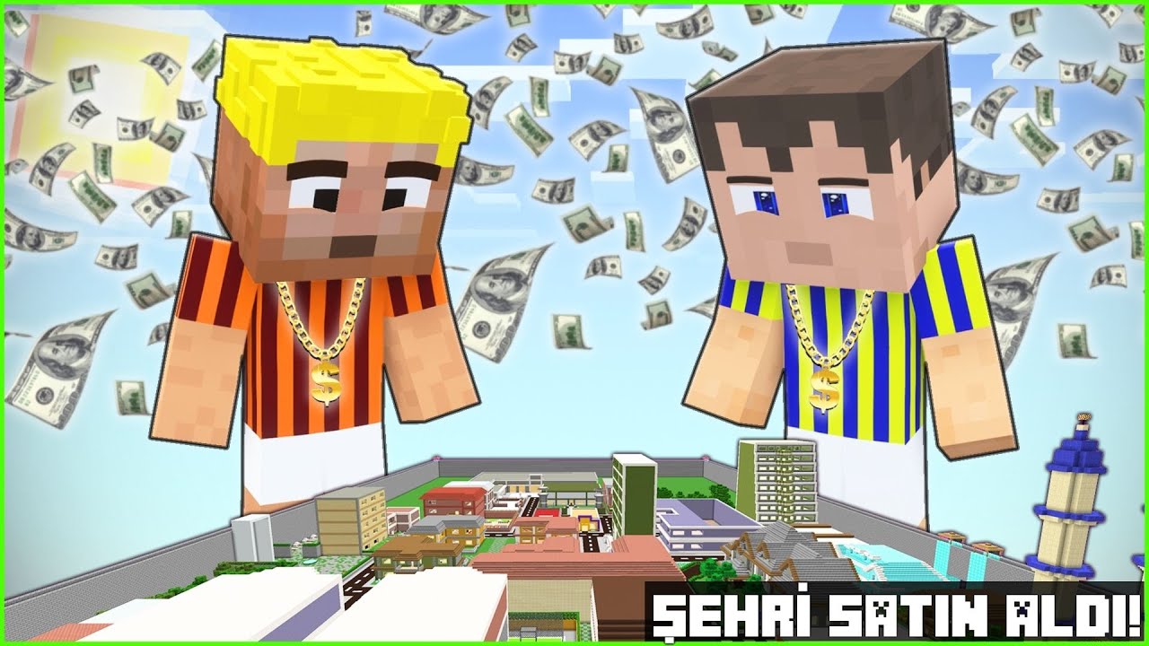 FUTBOLCU EFEKAN VE MECNUN ŞEHRİ SATIN ALDI! 🤑 - Minecraft ZENGİN FAKİR HAYATI