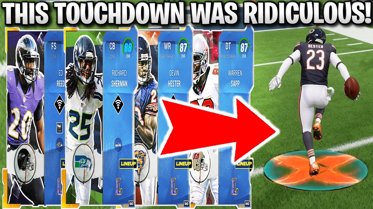 THIS TOUCHDOWN WAS RIDICULOUS! LEGENDS HESTER, REED, SHERMAN, AND SAPP GAMEPLAY!