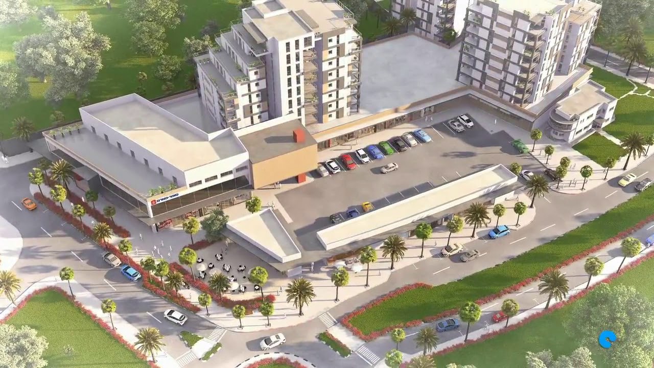 סרטון הדמייה אדריכלית מבית Web3D: הפקת סרטון בתלת מימד לפרויקט מתחם תבורי פרדס חנה