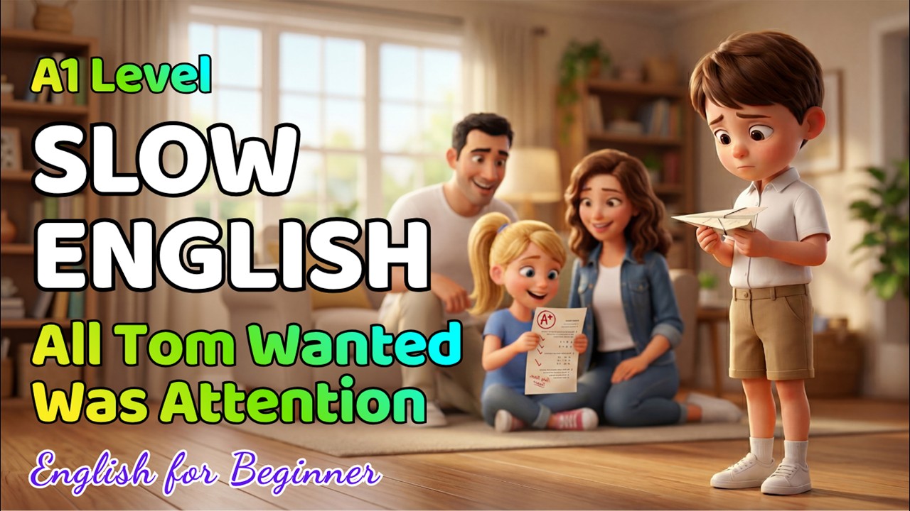 Parents Are Proud of My Sister, But I Am Forgotten | Easy English Listening Practice ( A1 Level )