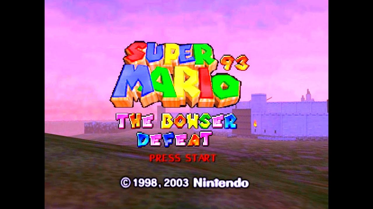 Super Mario 93 The Bowser Defeat N64/Nintendo 64 Gameplay (The 112 Stars)