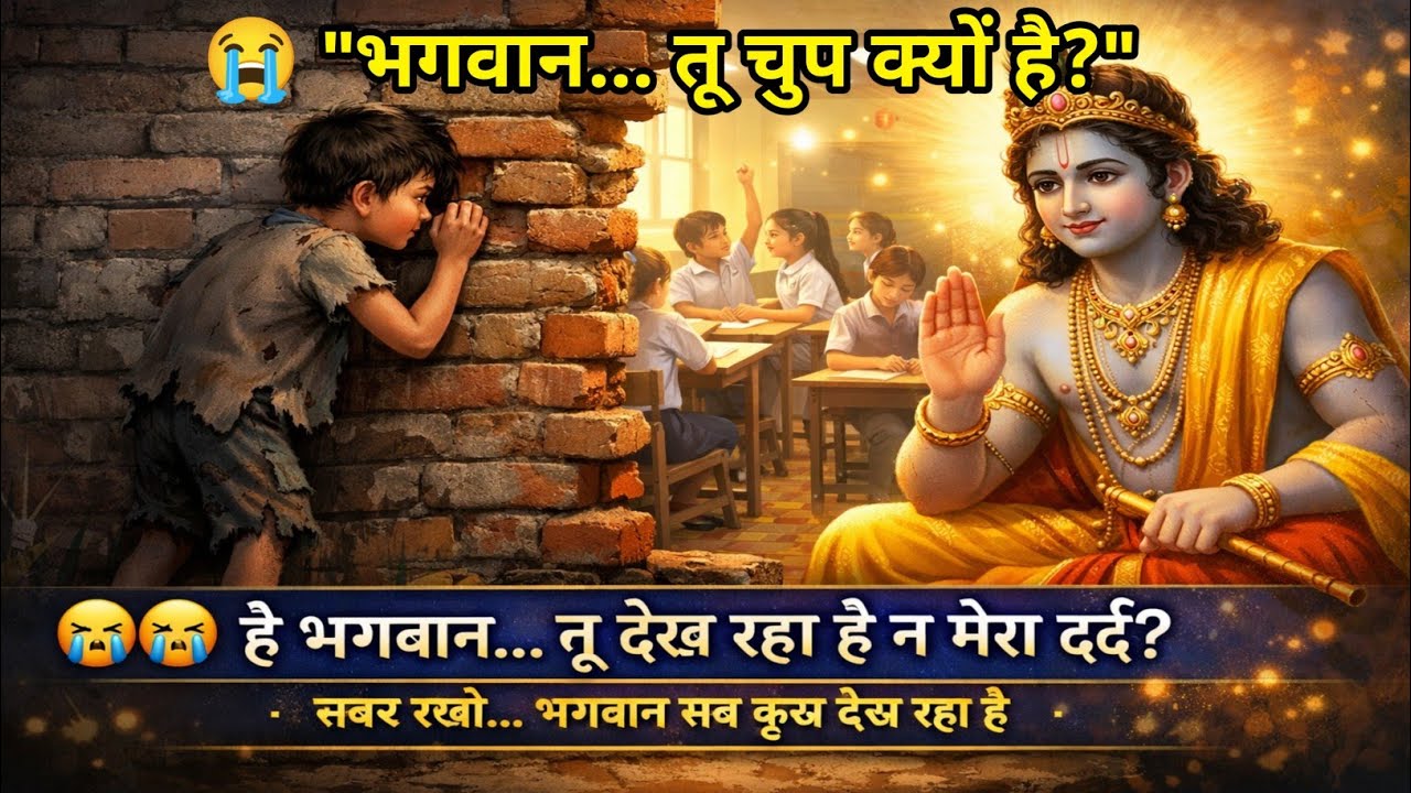 😢 भगवान से सवाल? | सुनिए क्या जवाब मिला | Krishna Vani | Emotional Speech #krishna #motivation 