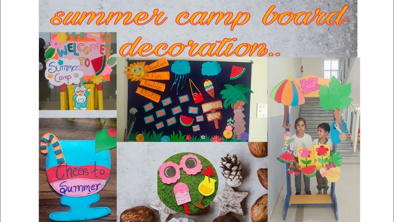 Summer camp board decoration  in school #Neev school patna gardanibag #Neev school patna bihar