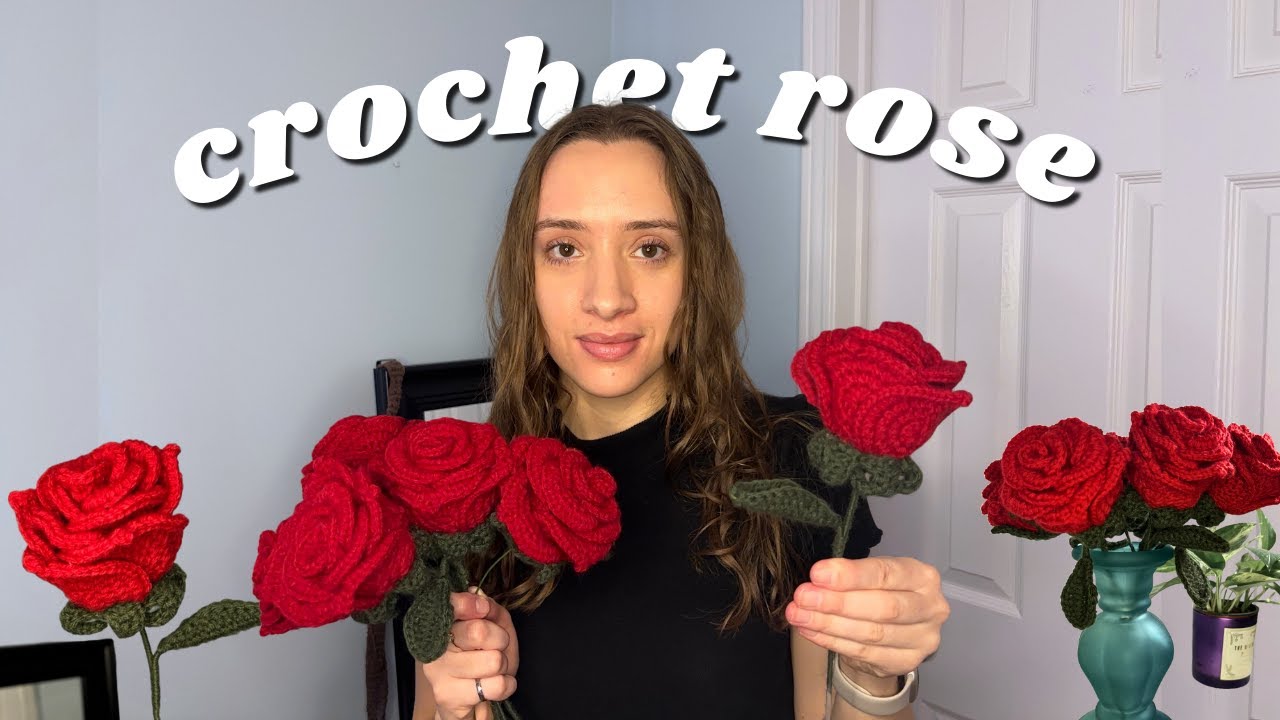 How to Crochet a Rose 🌹 Part 1/2