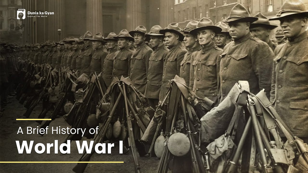 1914-1918 WORLD WAR 1: A Brief History of World War I in Hindi | प्रथम विश्व युद्ध का इतिहास #war