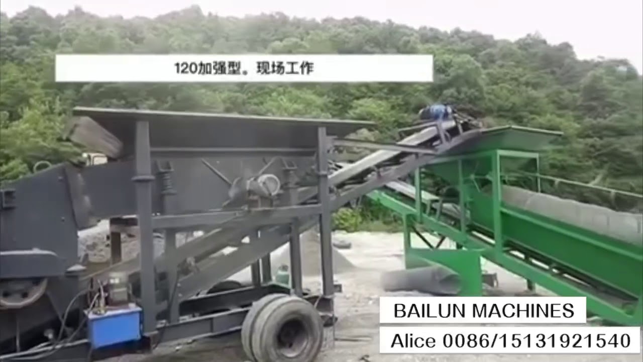 Stone Crusher with rotary screen line