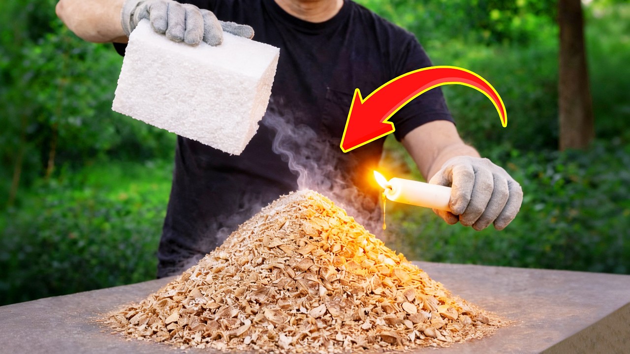 Почему я смешиваю пенополистирол с опилками? Результат невероятный!