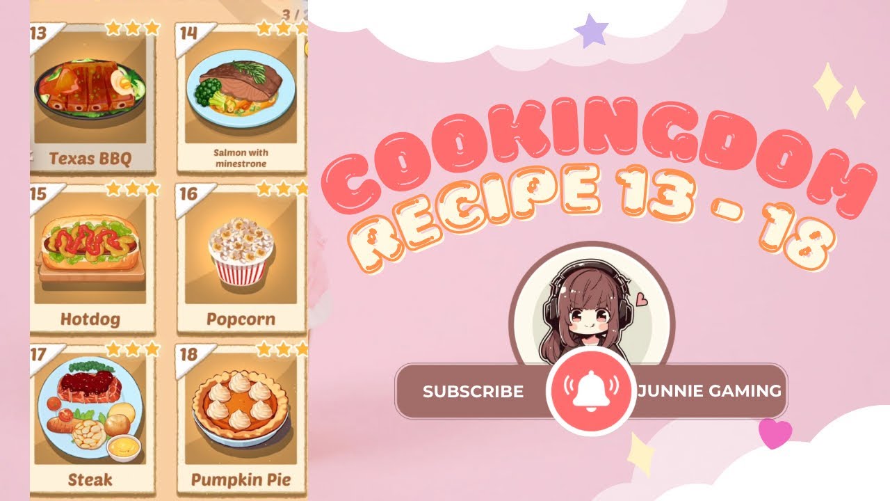 Cookingdom Level 13 - 18 Solution & Walkthrough | Junnie Gaming