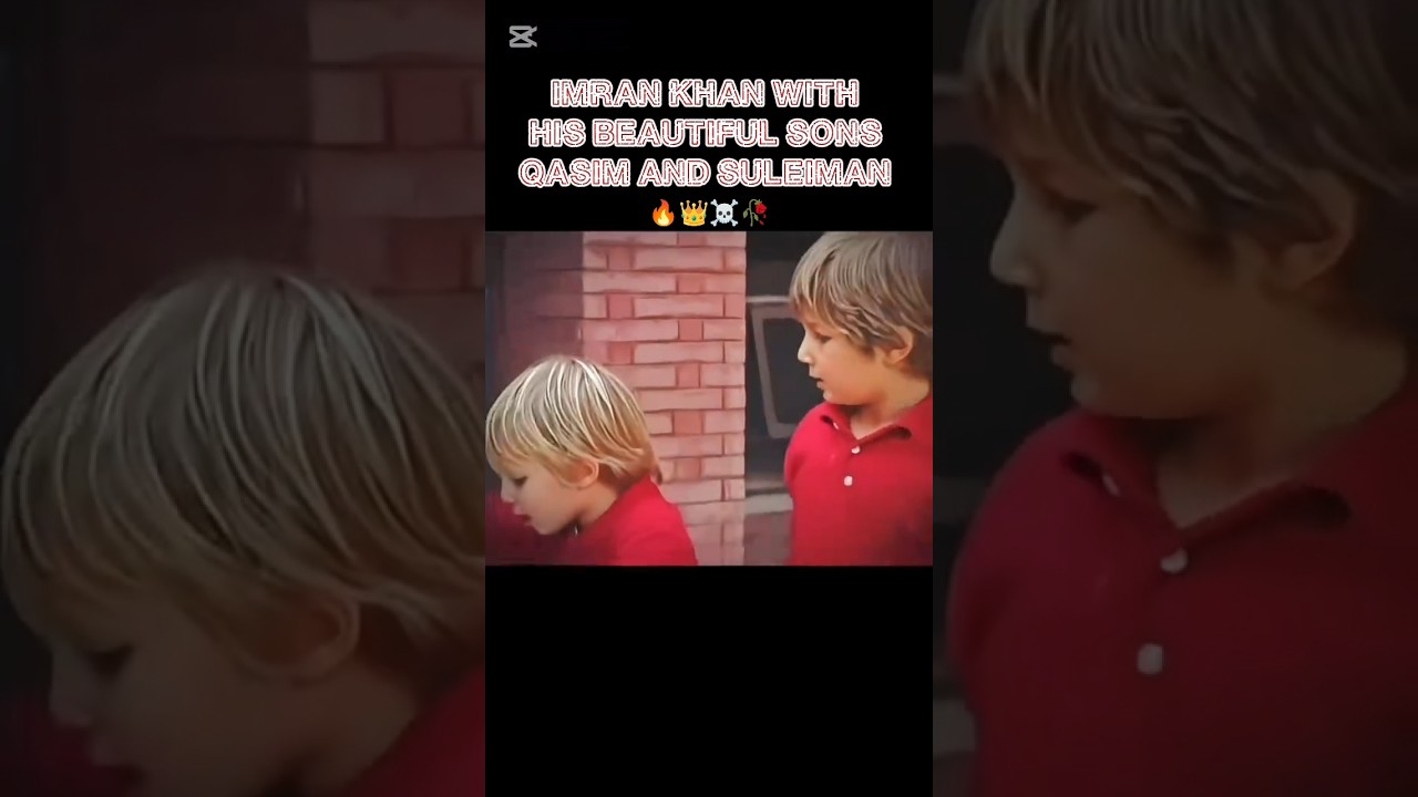 Imran Khan with his beautiful sons Qasim and Suleiman ☠️🔥/Imran Khan official