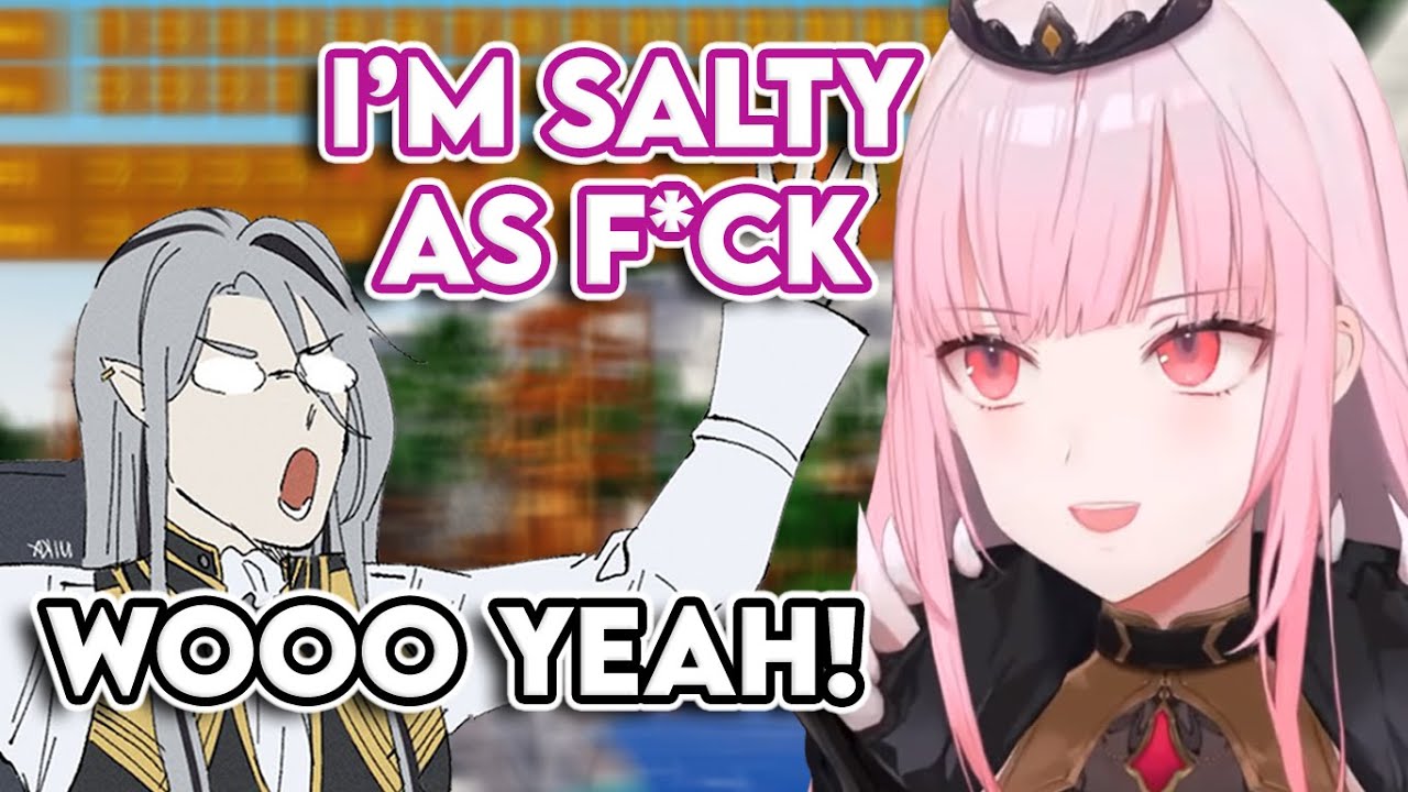 Calli slowly gets salty as Vesper shows his gaming skills