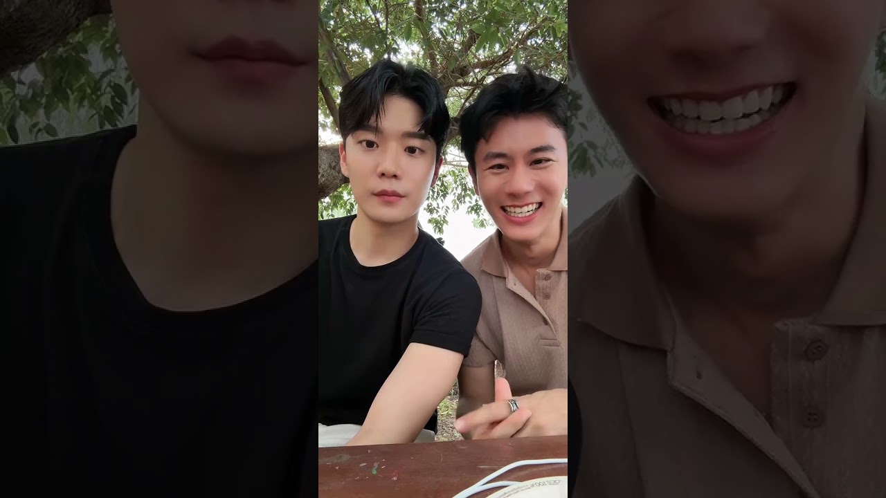 250610 Cho Si Hyeon, Tape Worrachai from The Bangkok Boy TikTok Live (sihyun883, tape_worrachai)