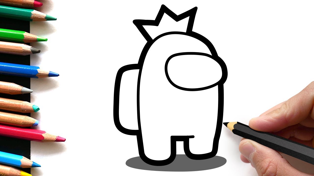 How to Draw AMONG US Crown Hat