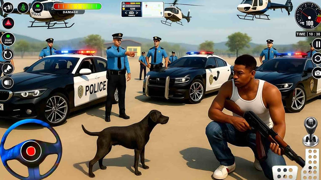 Real Cop Cars Driving Simulator 3D - Police 🚓 Car Chase Multi-Storey - Android GamePlay