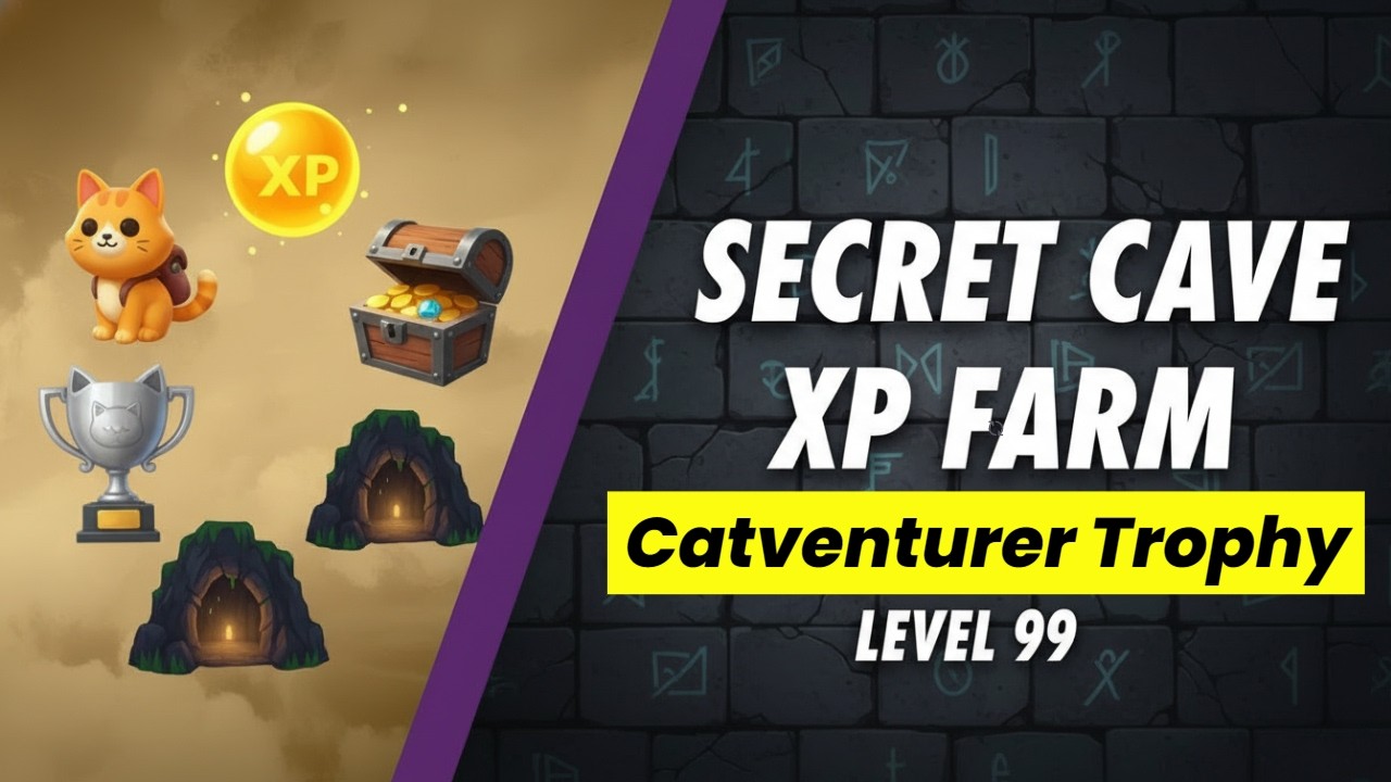 Cat Quest | Hidden Cave Guide &ndash; Best XP Farm + Catventurer Trophy!