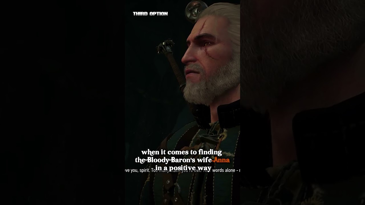 The Witcher 3 - The Whispering Hillock - Decisions #shorts #witcher
