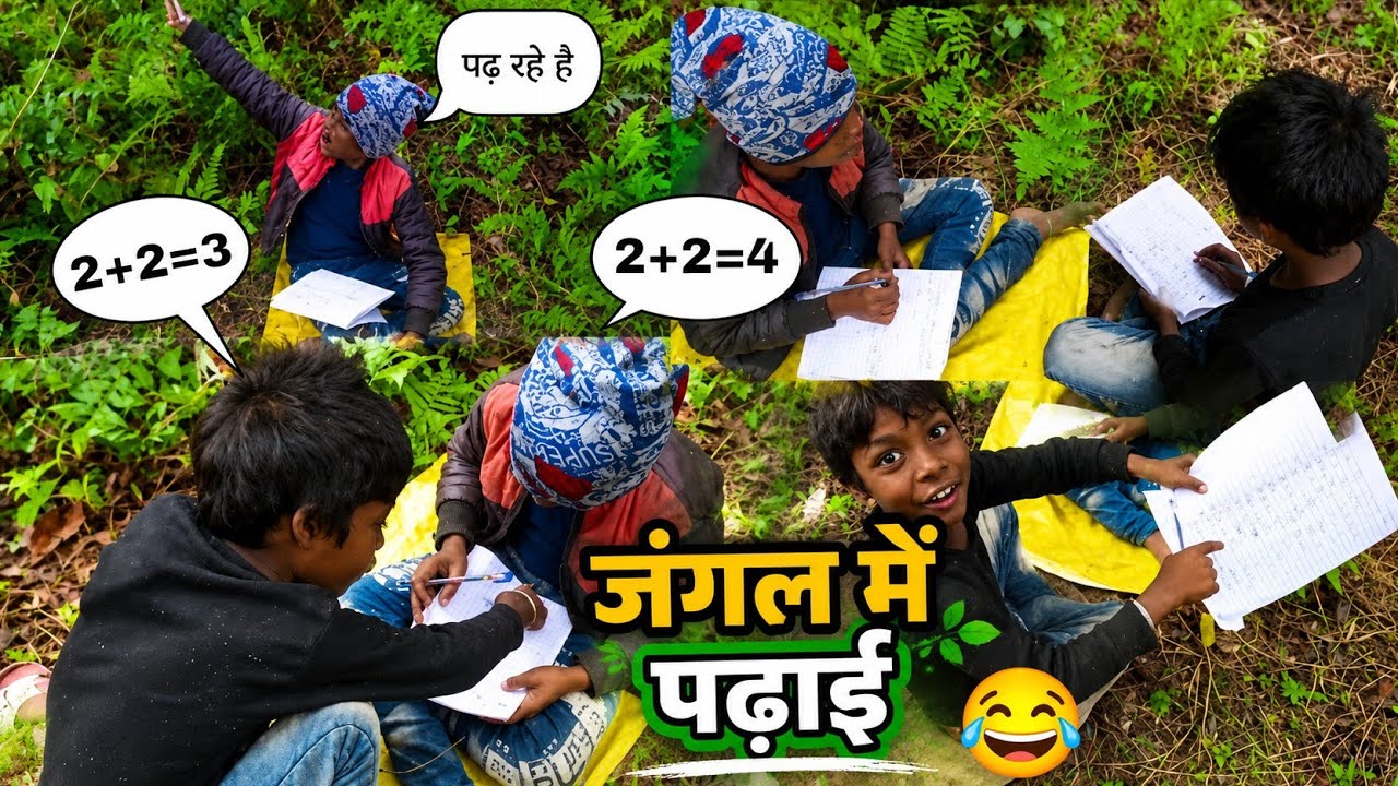 Funny Vlog जंगल में पढ़ाई कर रहे है 😂