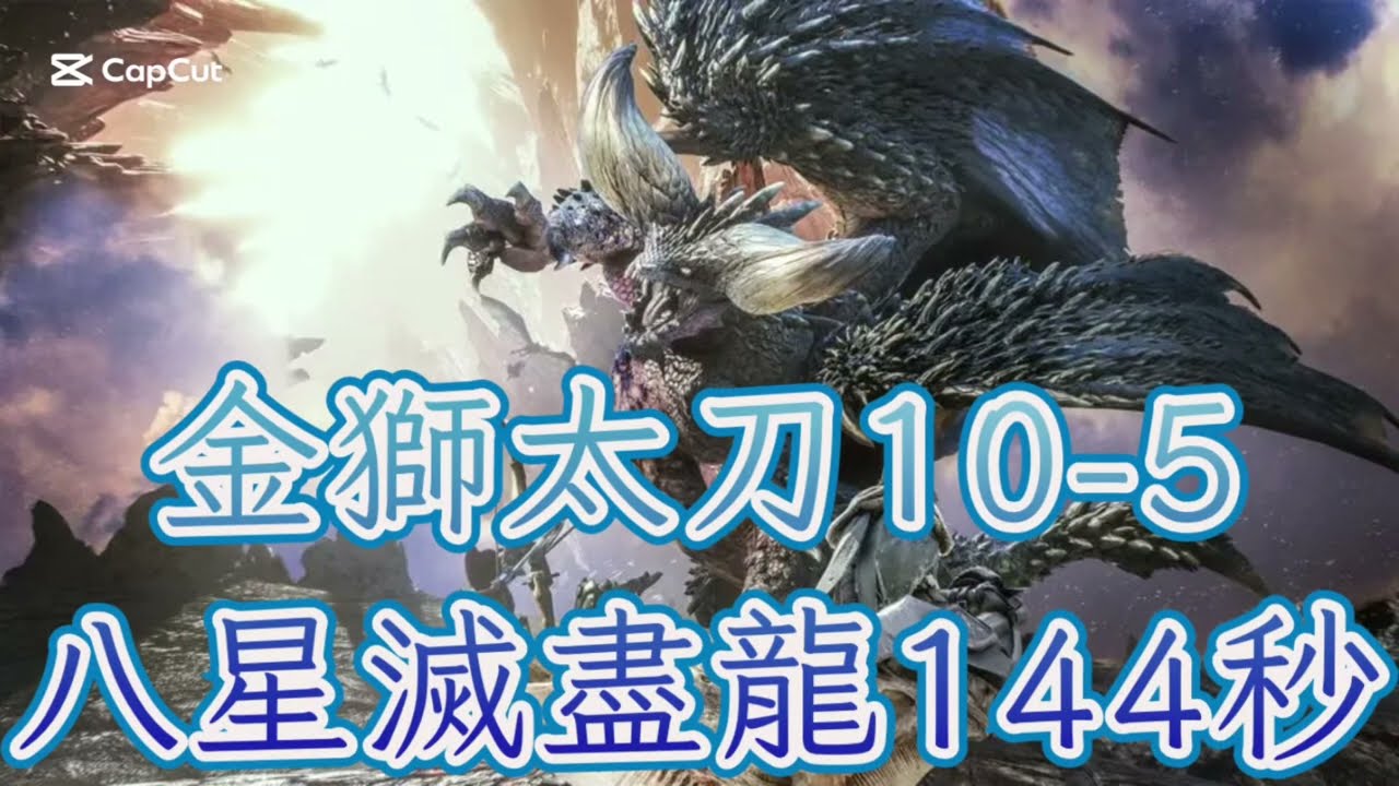 金獅太刀10-5 VS 八星滅盡龍  #MHN  #太刀  #凶會心  #SSRB