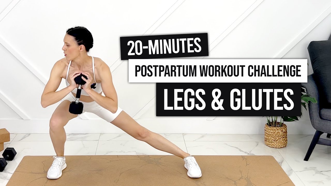 METABOLISM BOOSTER // Advanced Postpartum Workout Challenge (LEGS & GLUTES With Dumbbells)