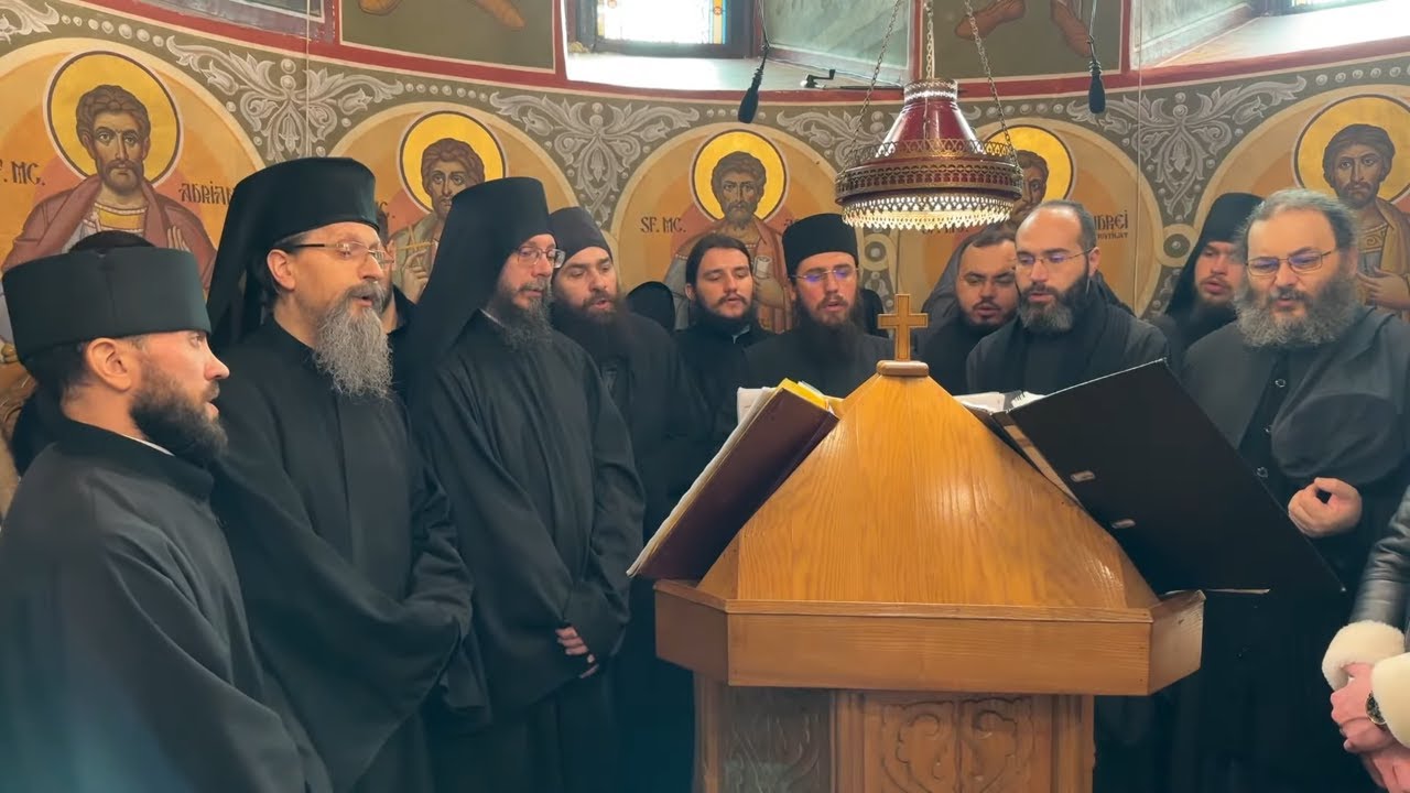 Obștea Mănăstirii Putna colindă în ziua de Crăciun (2023)