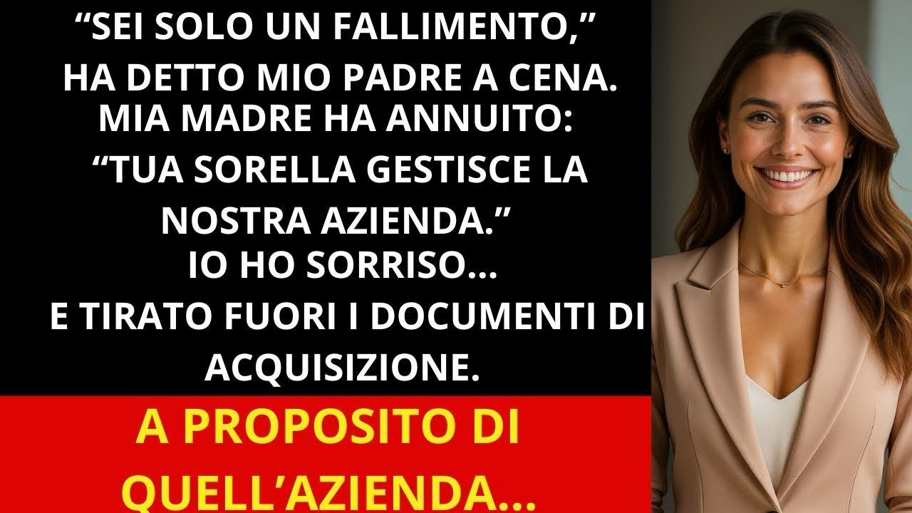 A cena mi hanno umiliata  Poi hanno scoperto chi stava comprando la loro azienda